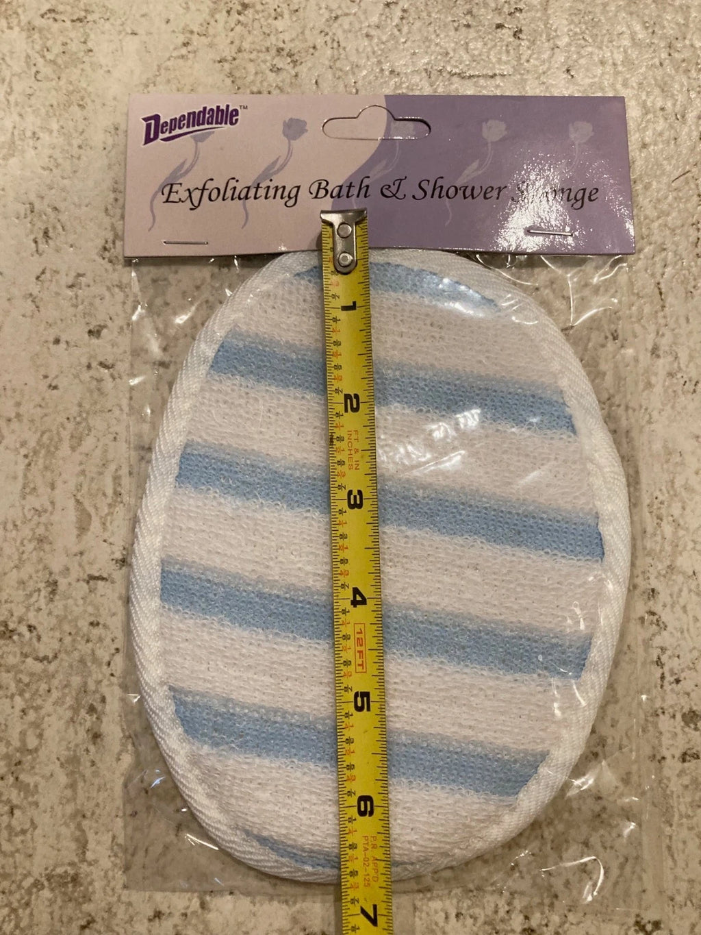 3 Pack - Bath and Shower Exfoliating Body Scrub Sponge / Terry Gauze Pads, New