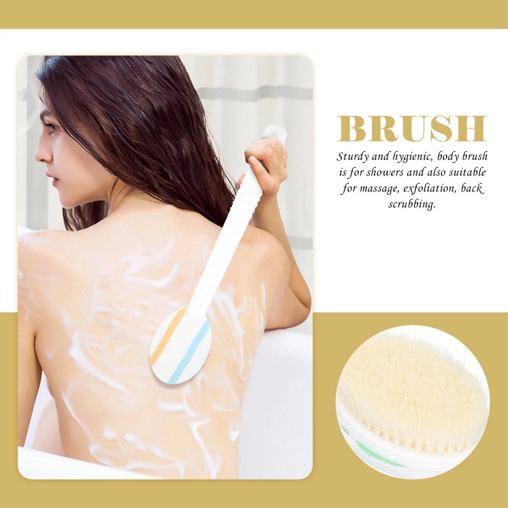 Double-head Shower Brush Man Scrubbing Bath Brushes Scrubber Back Washing