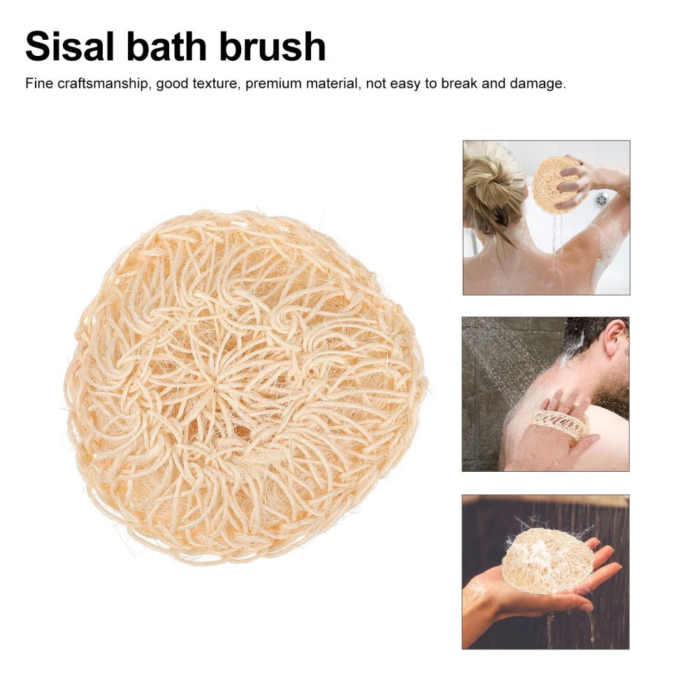 2 Pcs Sisal Bath Brush Man Mother Body Scrubber Bathing Accessories