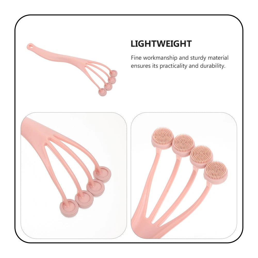 Exfoliating Bath Brush Back Scrubber Shower Long Handle for Body