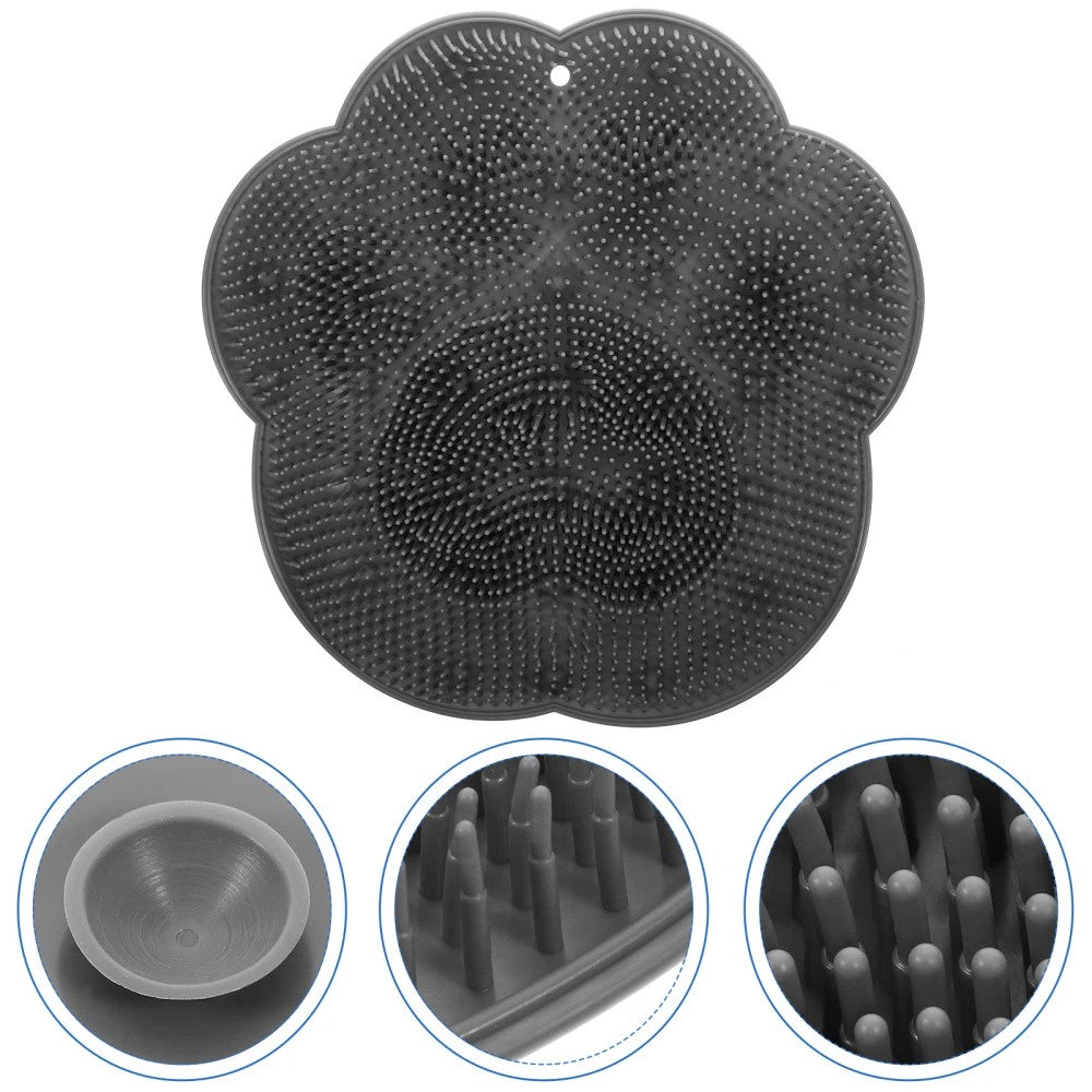 Bath Brush Foot Scrub Mat Back Scrubber Pad Feet Massager Shower Floor