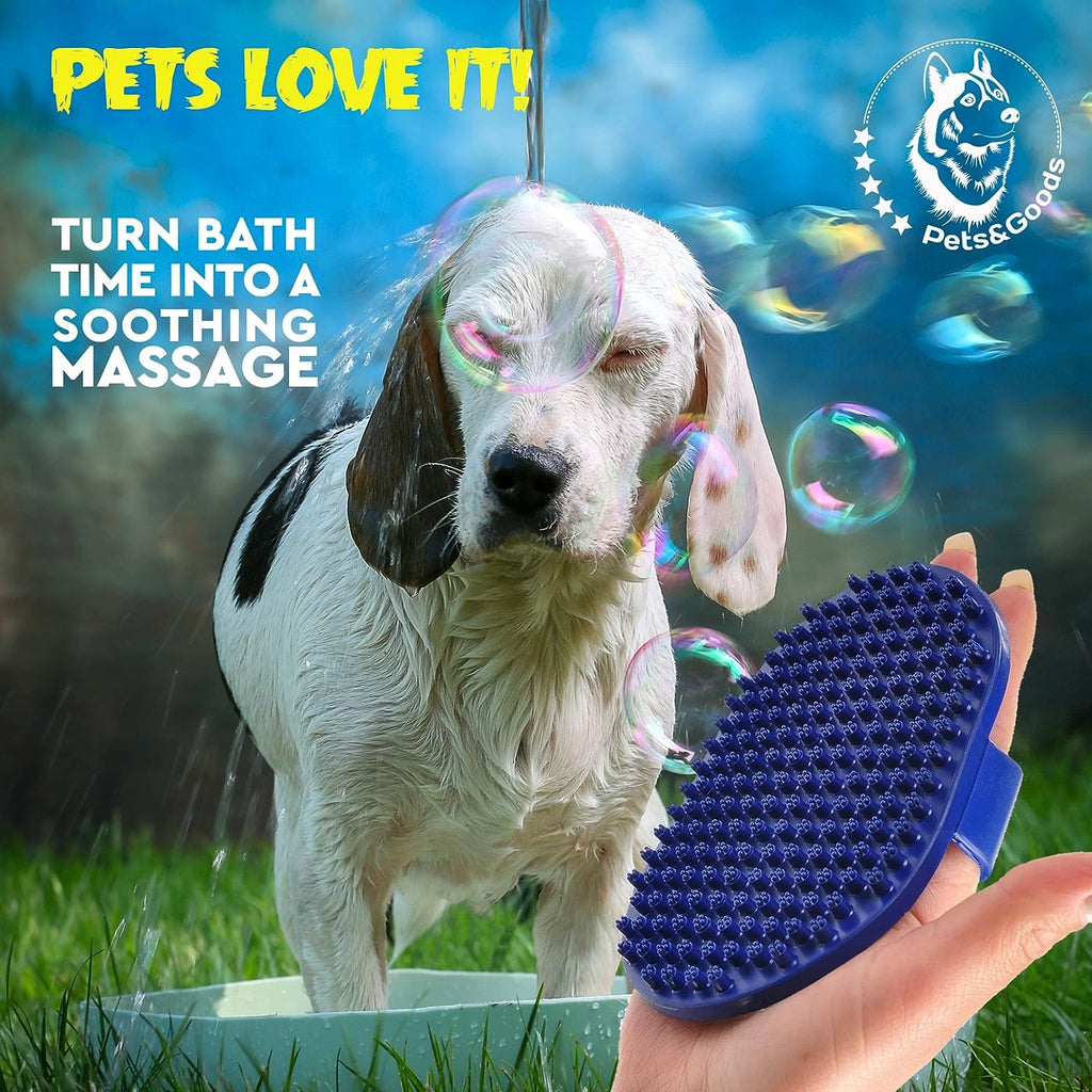 Dog Grooming Brush - Dog Bath Brush - Cat Grooming Brush - Dog Washing Brush - R