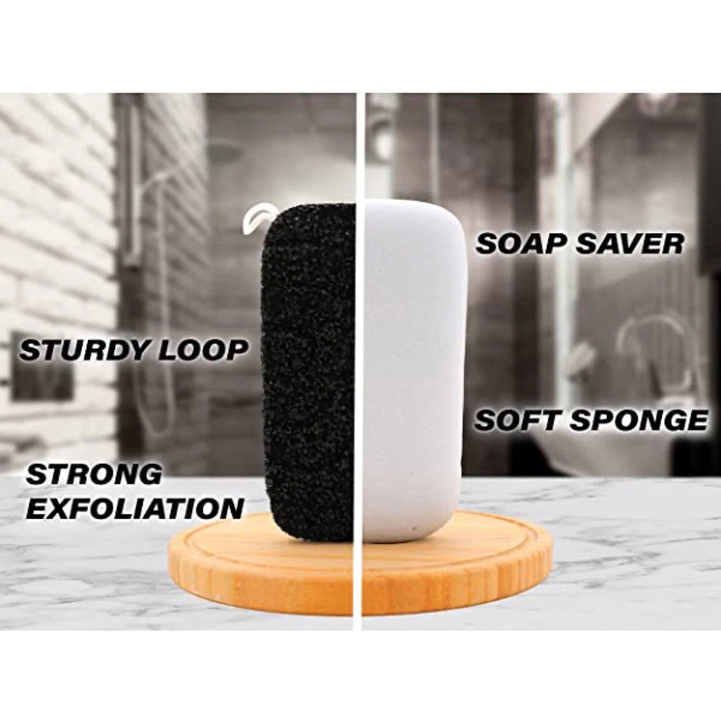 Dual Texture Extra Exfoliating Body Scrubber Loofah Sponge for Use in Shower