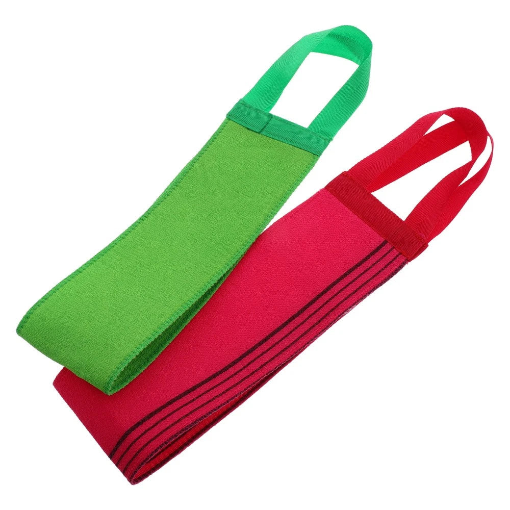 2 Pcs Bath Towel Body Exfoliator Scrubber Back Brush for Shower Women