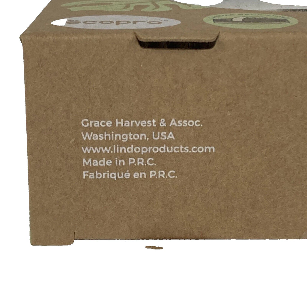 Ecopro - Natural Wood Dry Body Brush - Round - Canvas Strap - GHA-4330 - New!