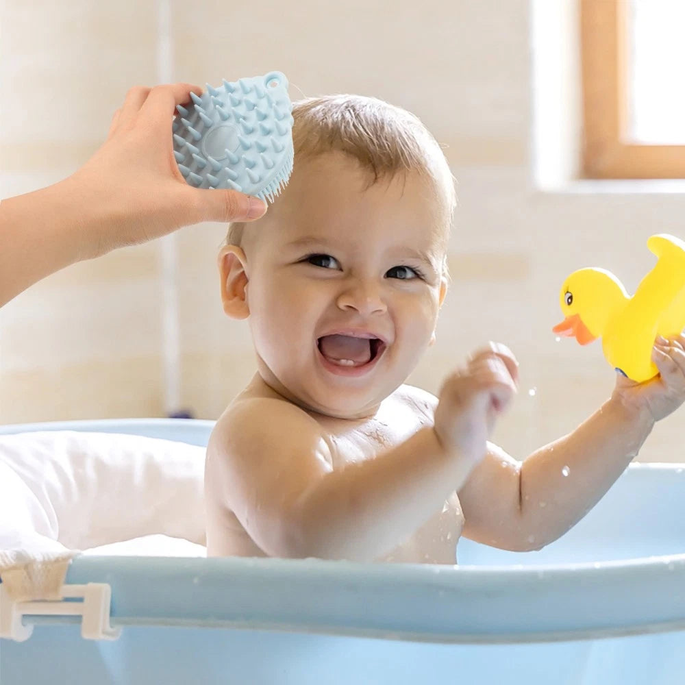 Bath Brush Child Hair Scrubber for Scalp Silicone Face Scrubbers