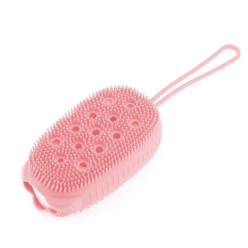 Soft Silicone Shower Brush Body Wash Bath Exfoliating Skin Scrubber Massage Bath
