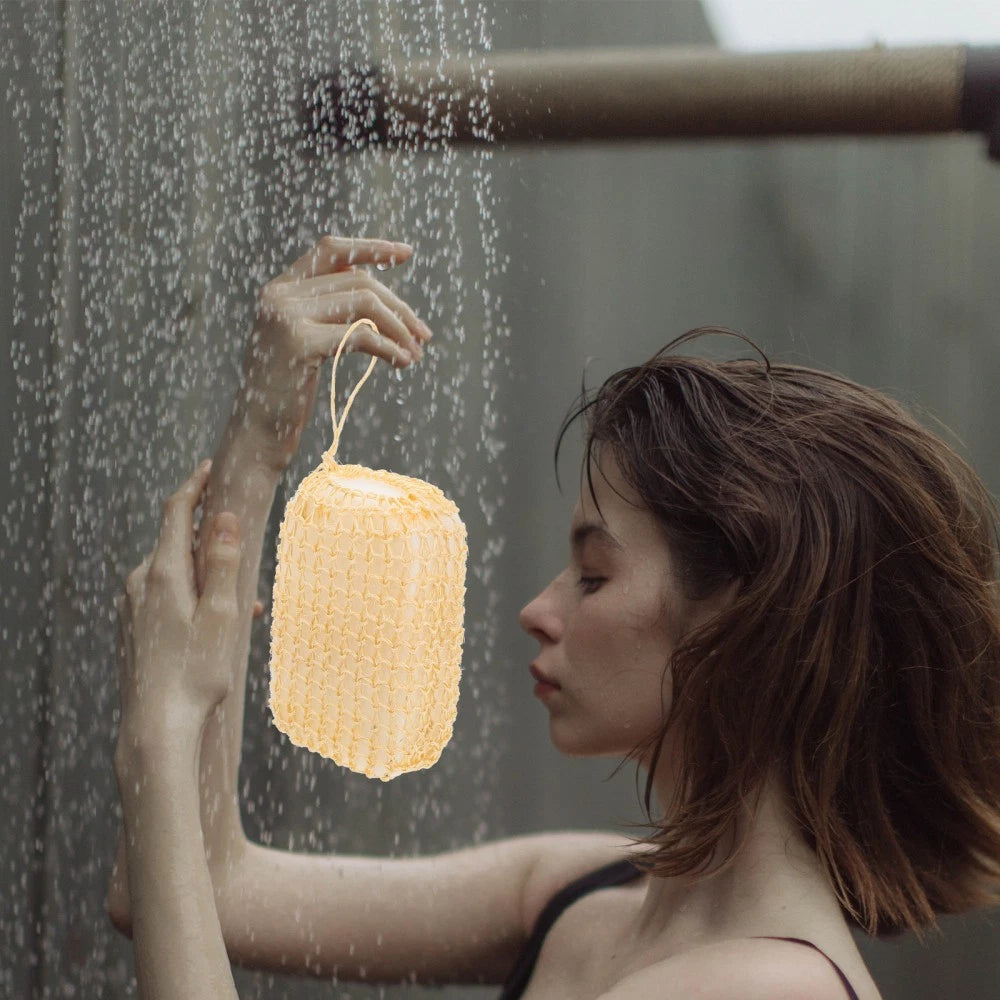 2 Pcs Silk Bath Towel Body Exfoliator Scrubber Brush Exfoliating Sisal