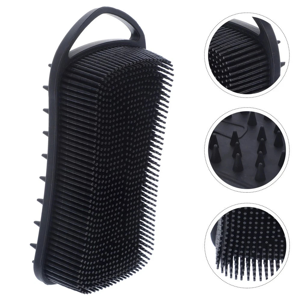 Bath Brush Man Travel Shower for Cleaning Soft Silicone Body Scrubber