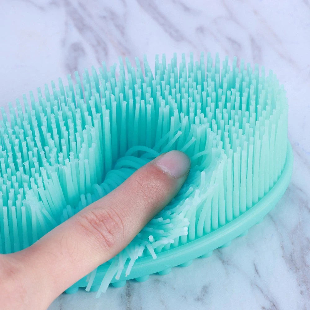 3 Count Bath Brush Body Exfoliator Scrubber Silicone Baby Shower Skin