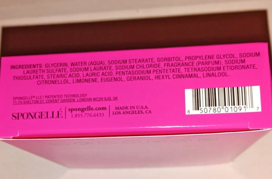 Spongelle Body Wash Infused Buffer - Bulgarian Rose Scent - NIB Lot of 2 3oz