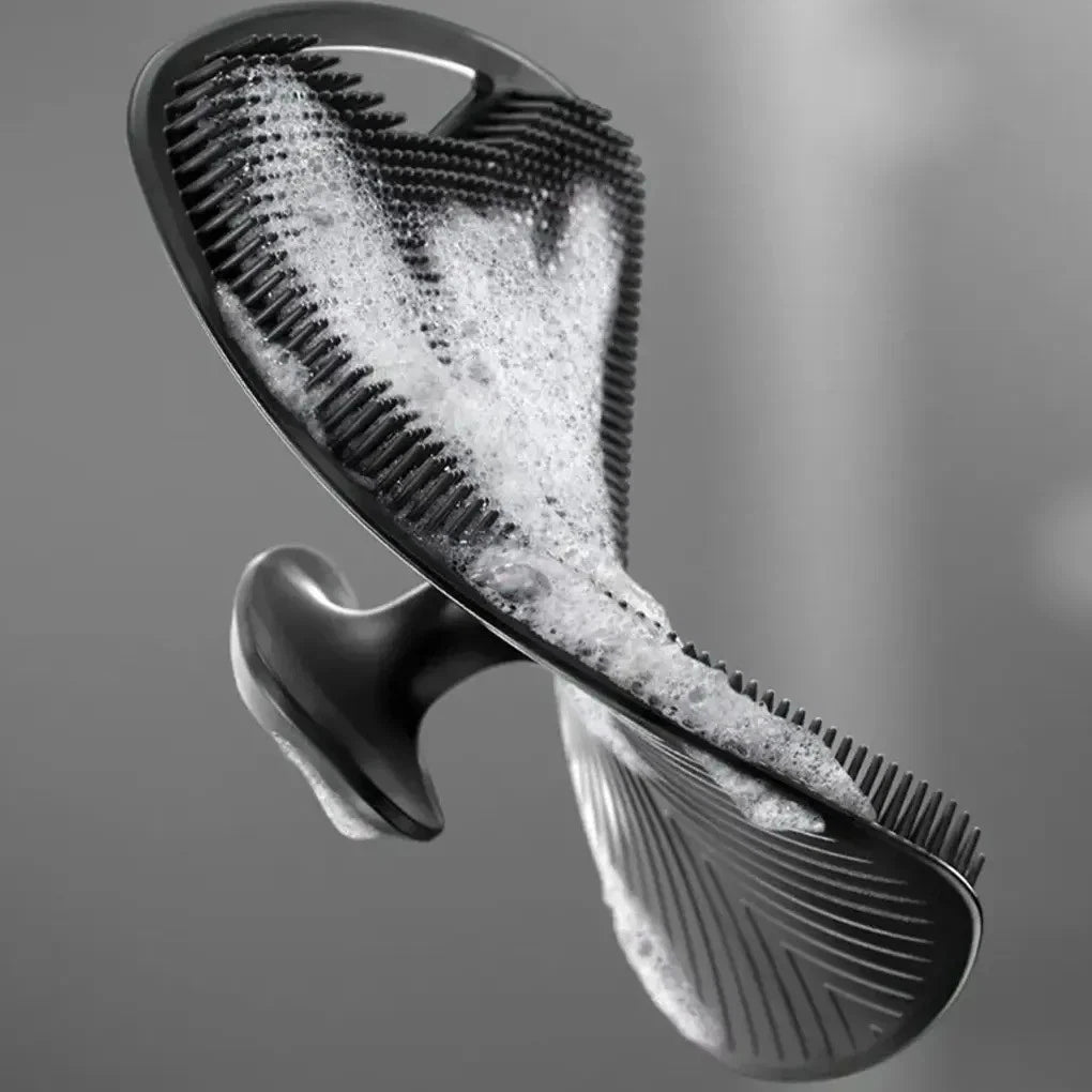 Silicone Body Scrubber Shower Exfoliating Scrub Sponge Bath Washing Massage Tool