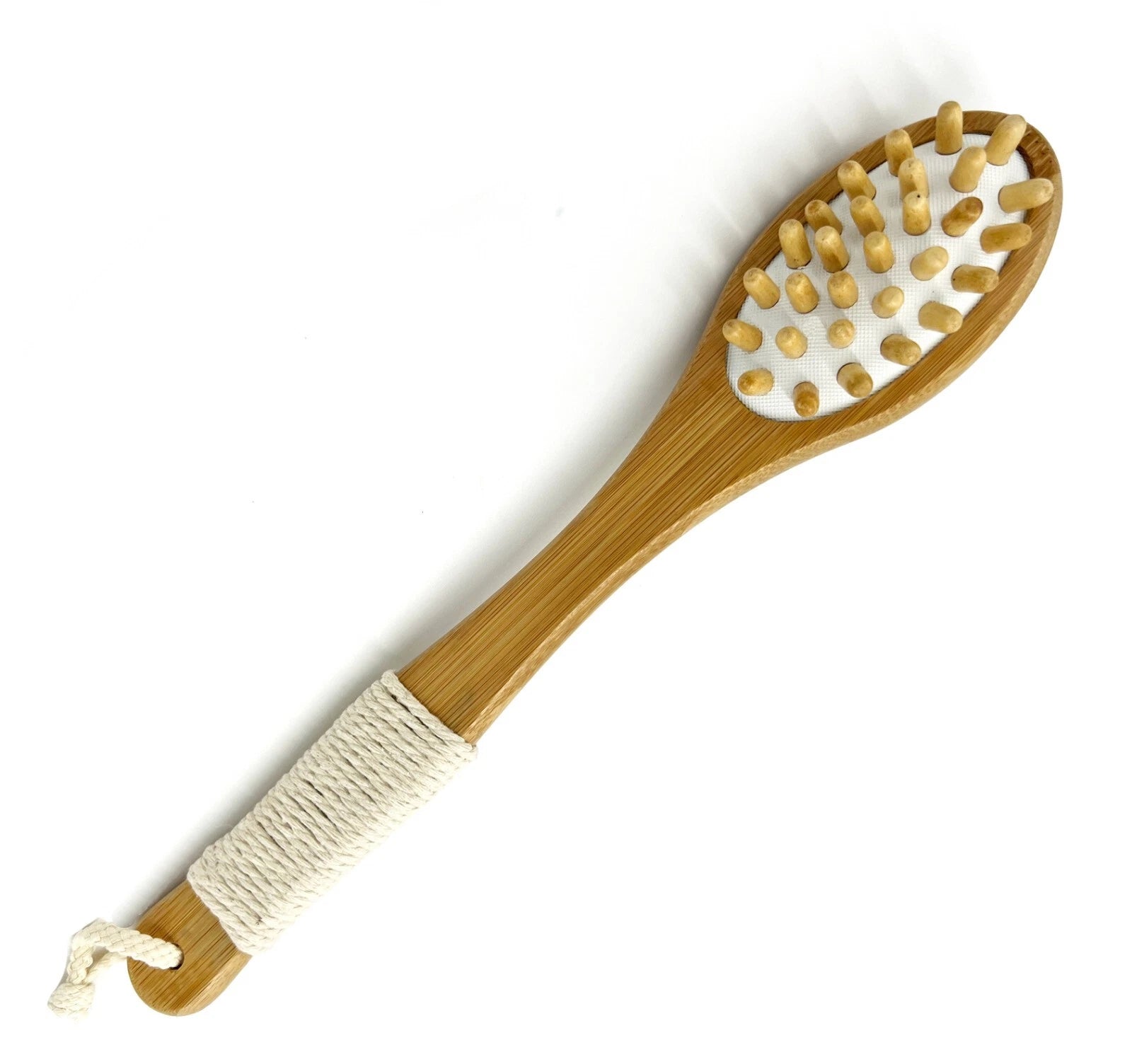 Body Brush Skin Exfoliating Massager Bath Shower Back Scrubber Natural Bristles