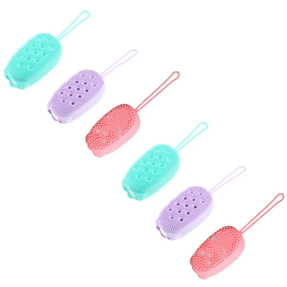 6 Pcs Bath Brush Body Bathing Scrubber Cleaning Scrubbers for Home