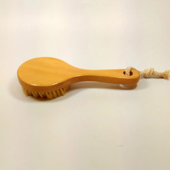 Natural Bristle Detox Wooden Handle Shower Bath Brush Body Brush Skin Spa Brush