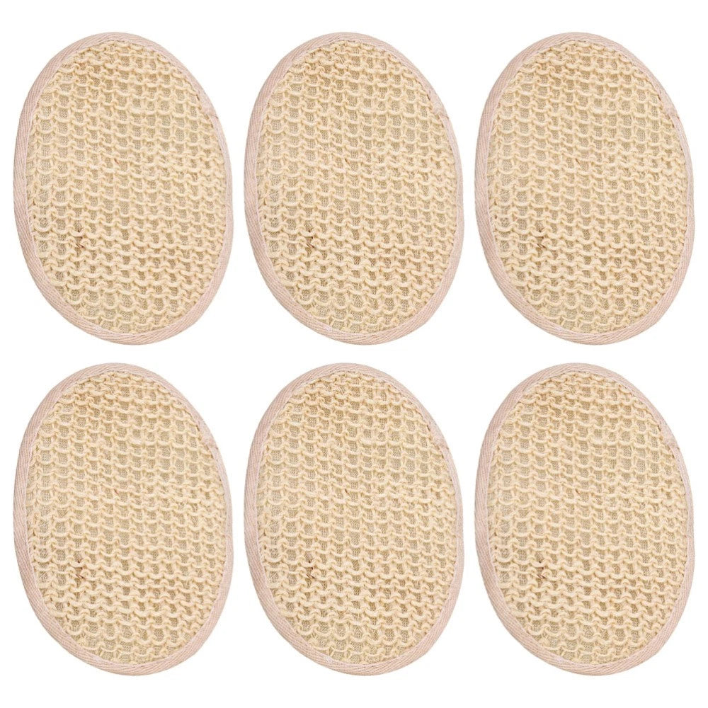 6 Pcs Loofah Bath Towel Man Exfoliating Shower Brush Body Scrubber
