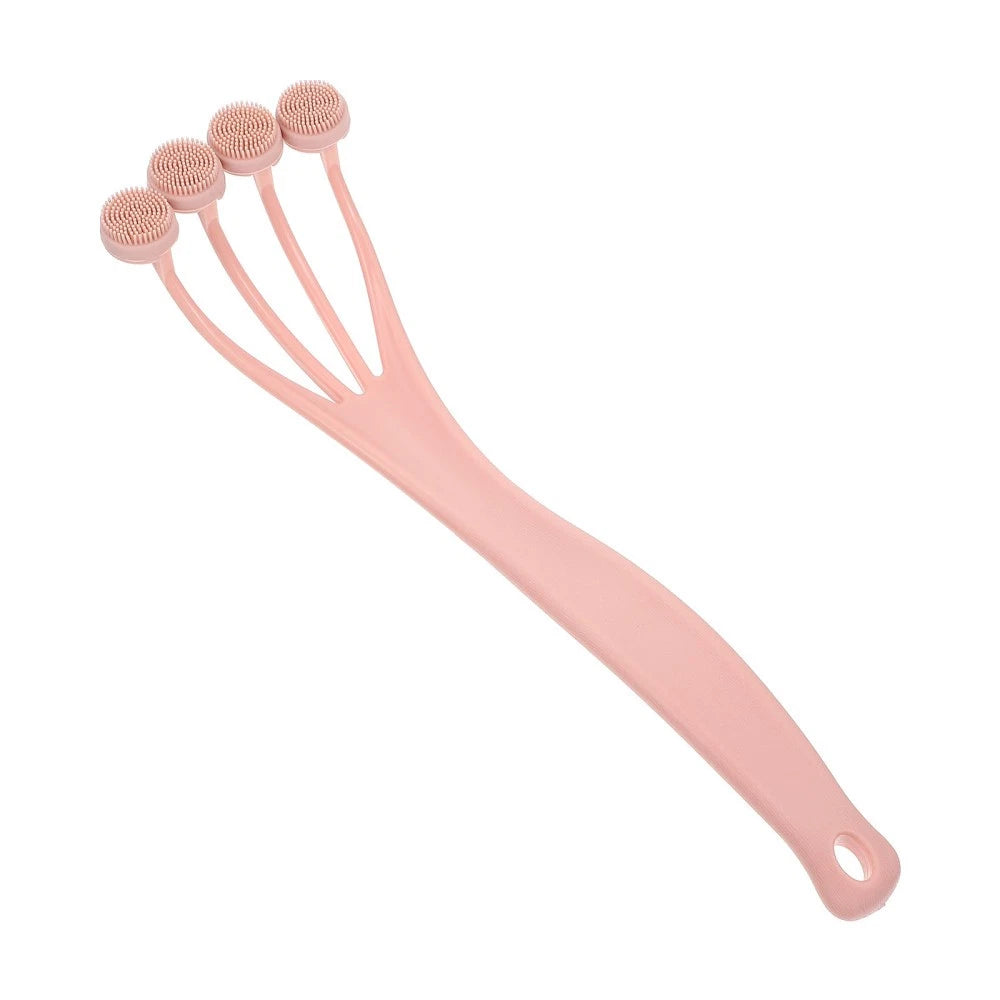 Exfoliating Bath Brush Shower Scrubber with Long Handle Body for