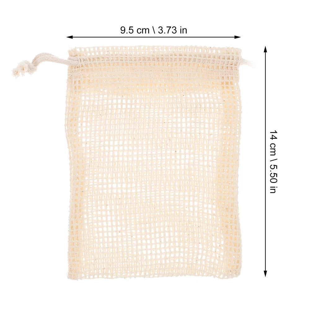 5PCS Exfoliating Mesh Soap Pouch Bathing Accessories Mesh Soap Saver Body Scrubs