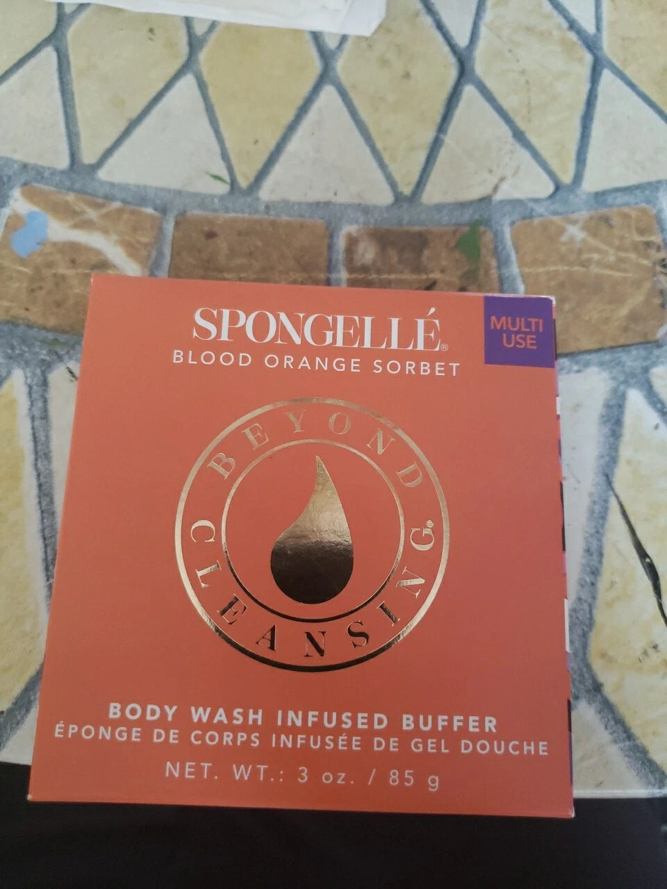 Spongelle Blood Orange Sorbet body wash infused buffer