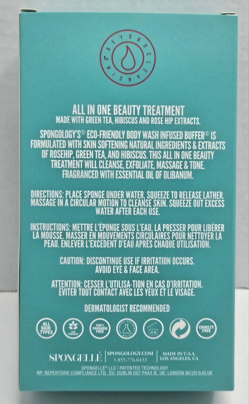 Spongelle Spongology Body Wash Infused Body Buffer Olibanum 4oz NEW 20+ Washes