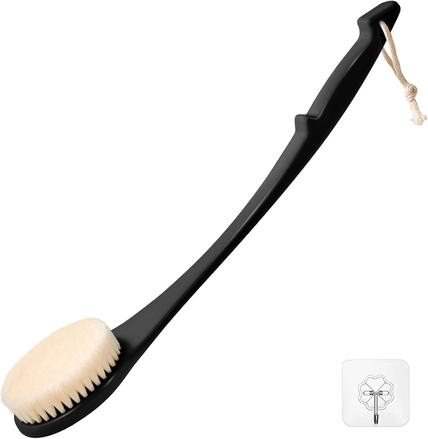 17-Inch Back Scrubber for Shower, Shower Brush for Men and Women, Long Handle E