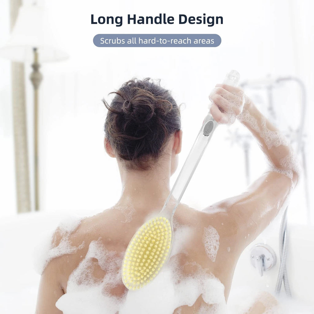 Long Handle Back Scubber Bath Body Shower Brush Exfoliating Skin Scrubber