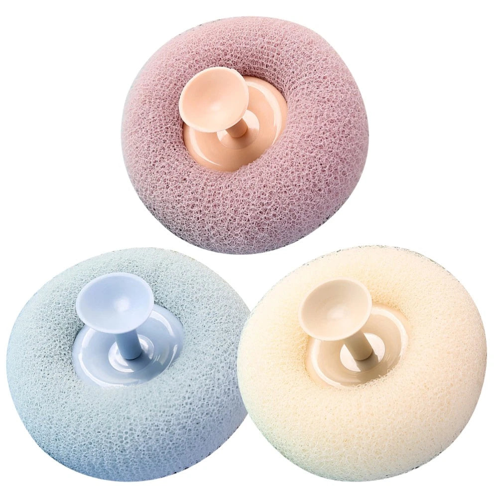 3 Pcs Bath Brush Scrubber for Body Shower Exfoliator Miss Cup