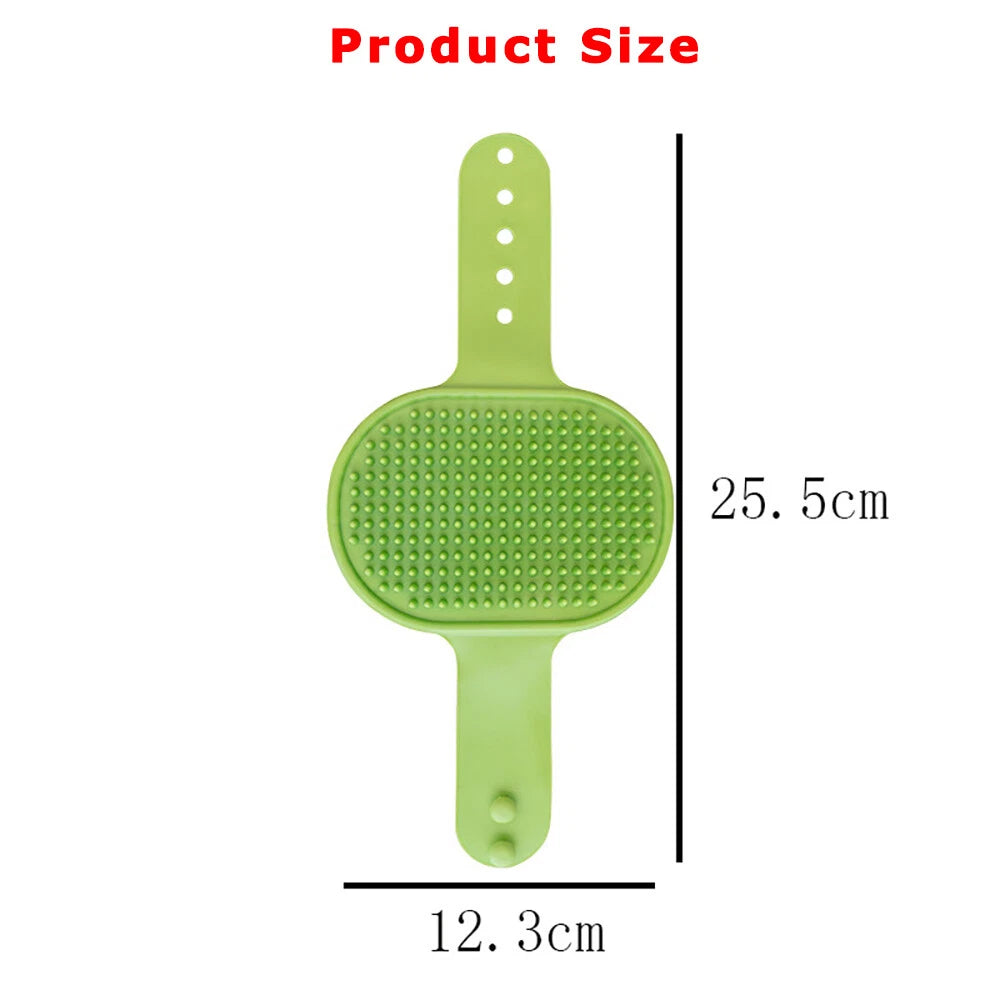 Brand New Dog Bath Brush, Aoche Pet Bath Comb Brush Soothing Massage Rubber Comb