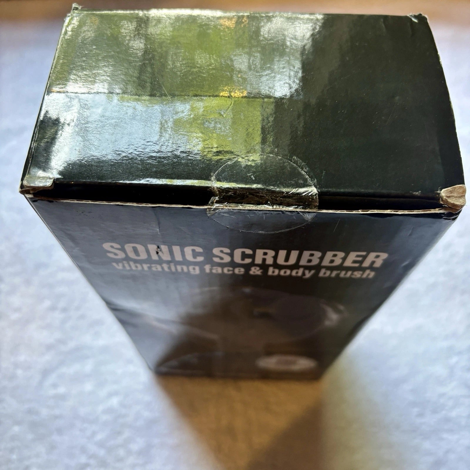 Sonic Scrubber Silicone Face & Body Brush Rechargeable Telescoping Handle New