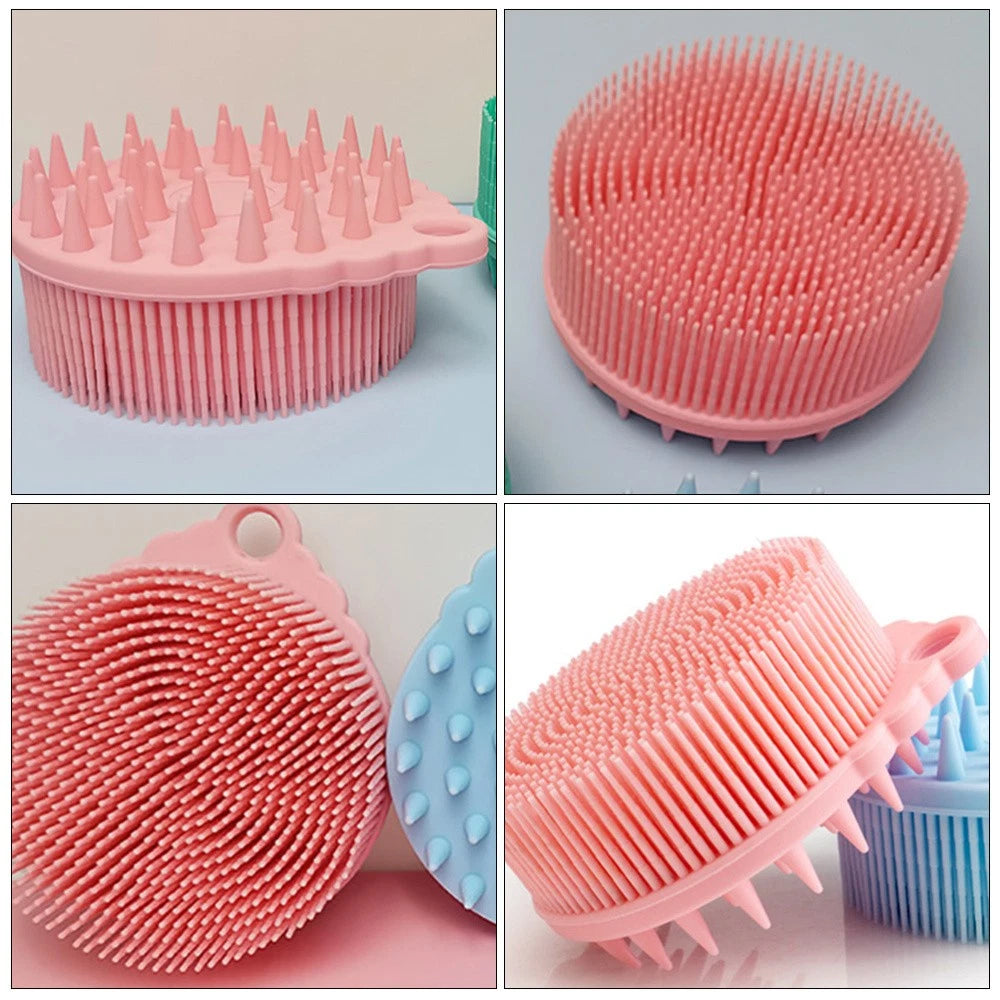 Bath Brush Brushes Silicone Body Shower Baby Cleaning Hair Scrubber