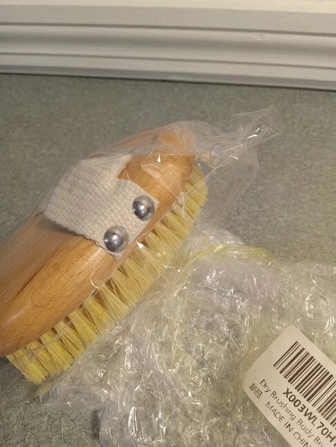 Wooden Bath Shower Brush Body Scrubber Exfoliator