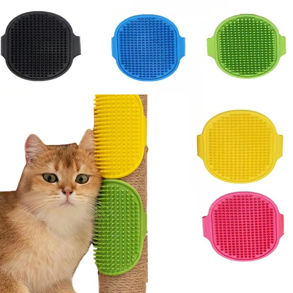 Brand New Dog Bath Brush, Aoche Pet Bath Comb Brush Soothing Massage Rubber Comb