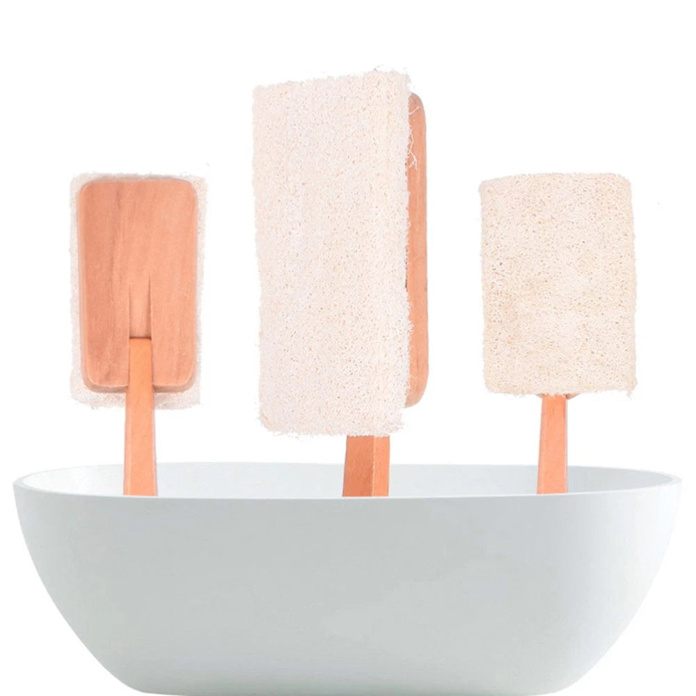 Loofah Bath Brush Natural Back Scrubber Exfoliating Body for Bathing