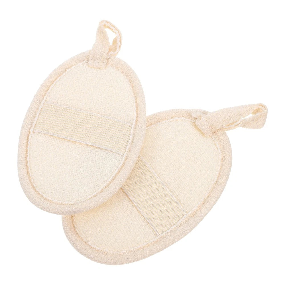 2 Pcs Loofah Bathing Scrub Exfoliating Brush Back Cleaning Scrubber