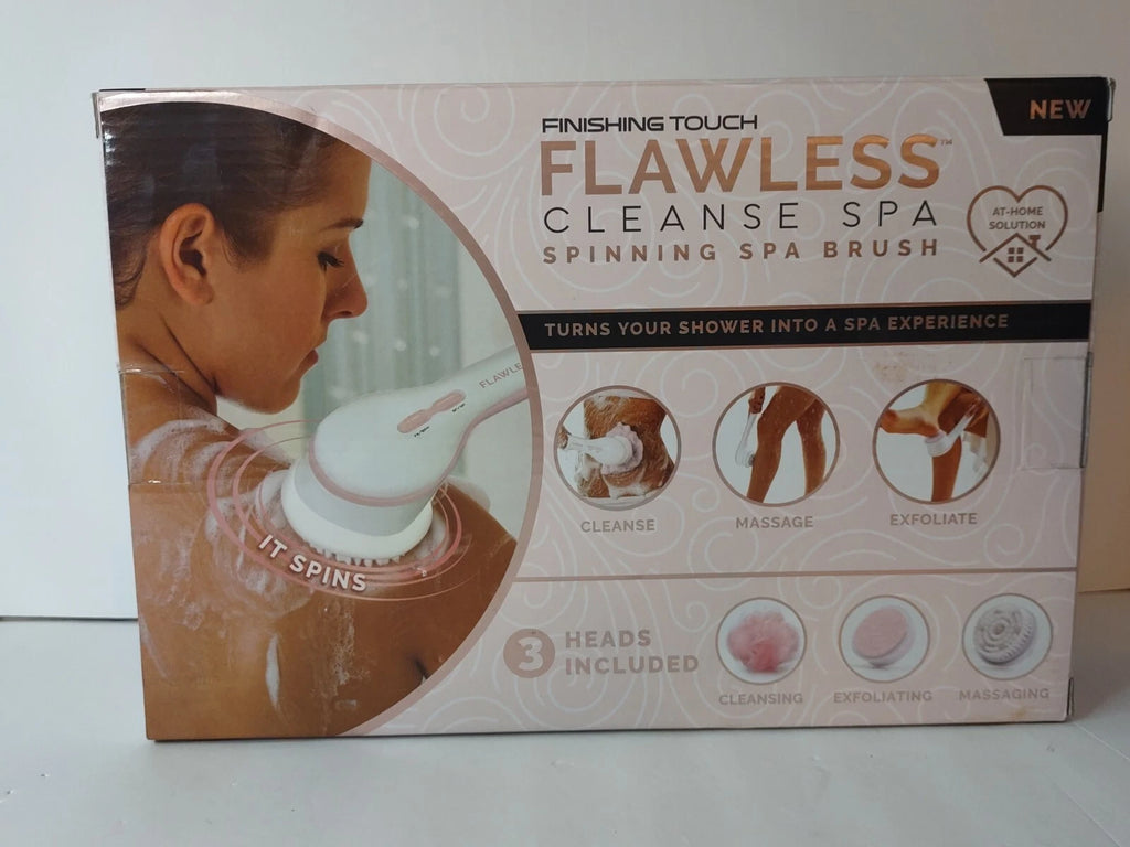 New Finishing Touch Flawless Cleanse Spa Spinning Body Brush