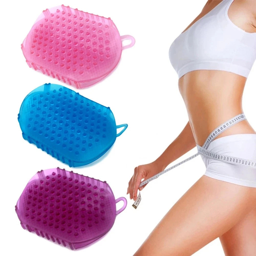 Massage Brush Bath Anti-Cellulite Silicon Brush Glove Scrub Shower Body Massager