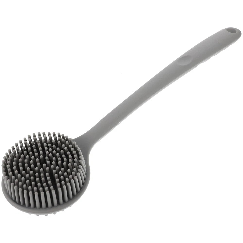 Silicone Bath Brush Back Scrubber for Shower Long Handle