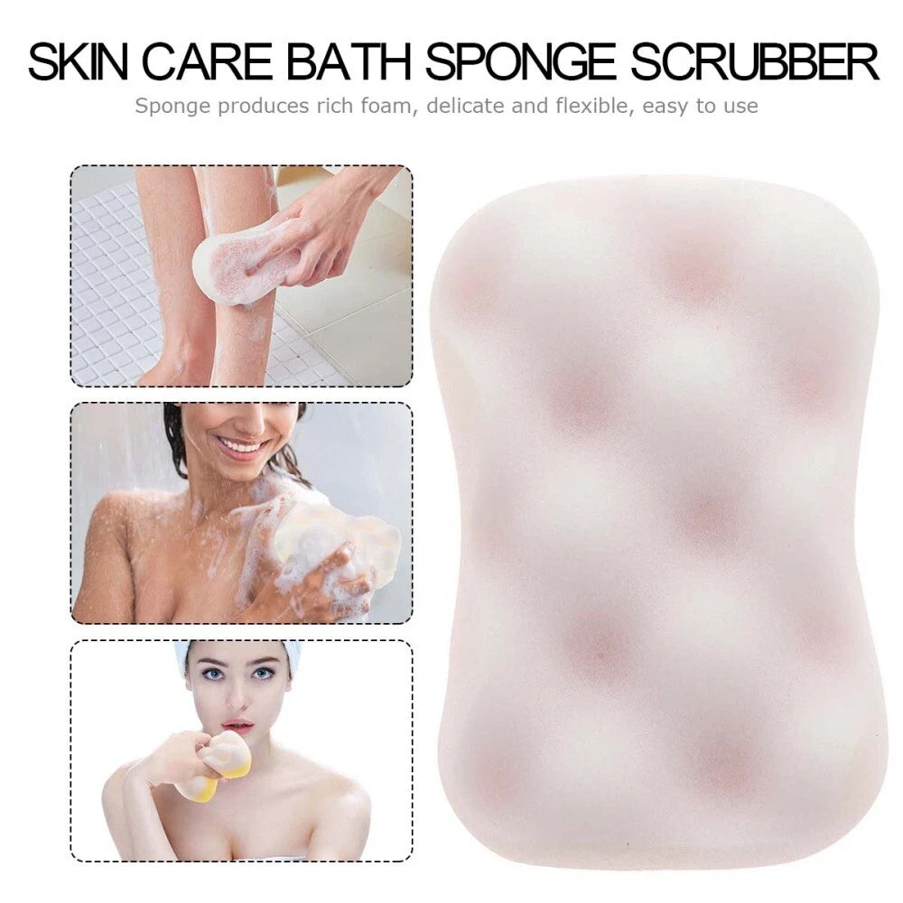 4PCS Shower Bath Brushes Bath Sponge Skin-Friendly Scrubbers Bathing Tools