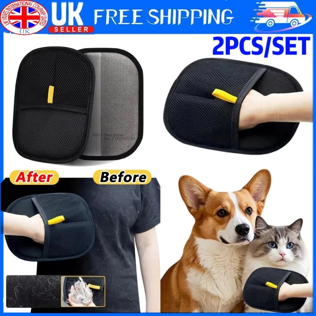 Touch Cleaning Brush Magic Gloves, Pet Dog Cat Massage Hair Removal Bathing Comb