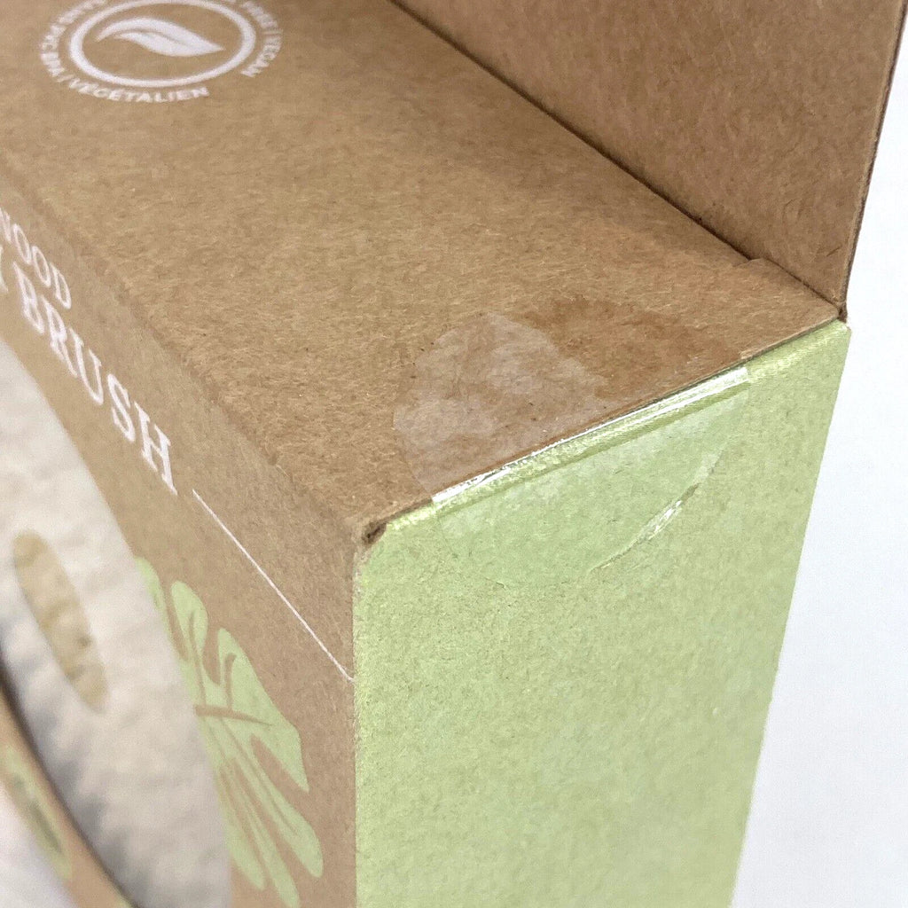 Ecopro - Natural Wood Dry Body Brush - Round - Canvas Strap - GHA-4330 - New!