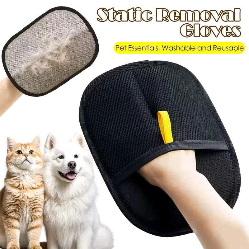 Touch Cleaning Brush Magic Gloves, Pet Dog Cat Massage Hair Removal Bathing Comb