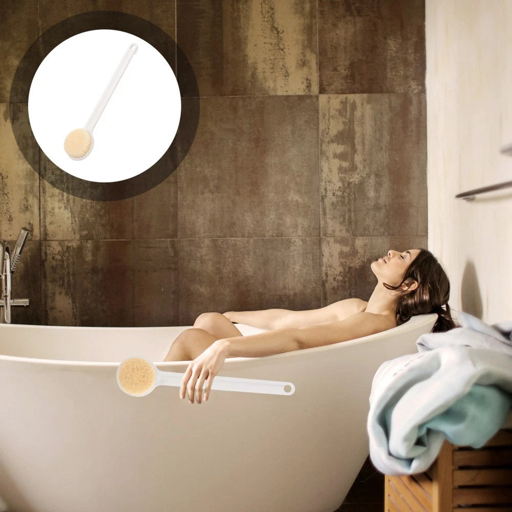 Back Scrubbing Brush Soft Body Scrubber Dry Brushing Bath Bathbrush