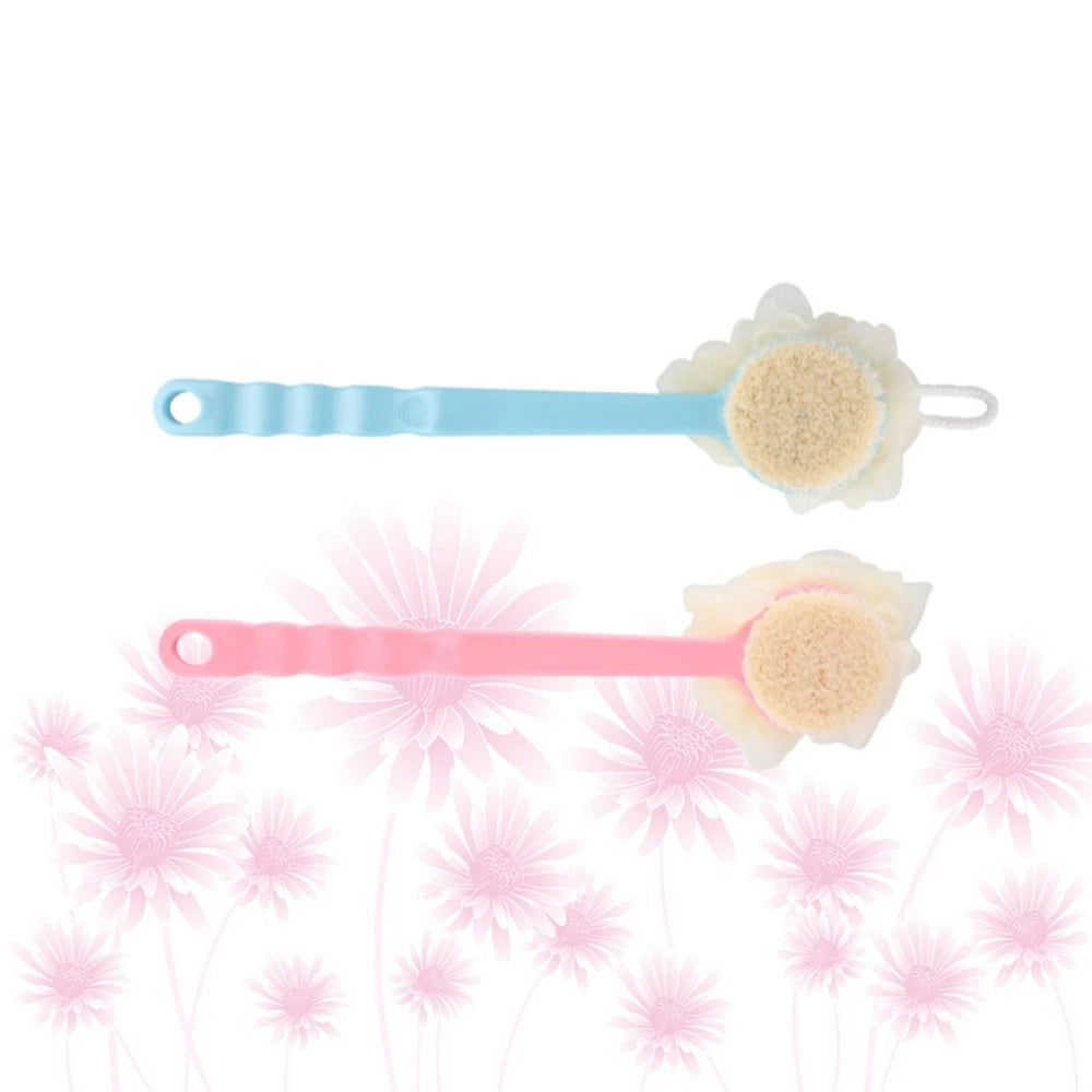 2 Pcs Back Rub Bath Brush for Shower Scrubber Bathing Accessories