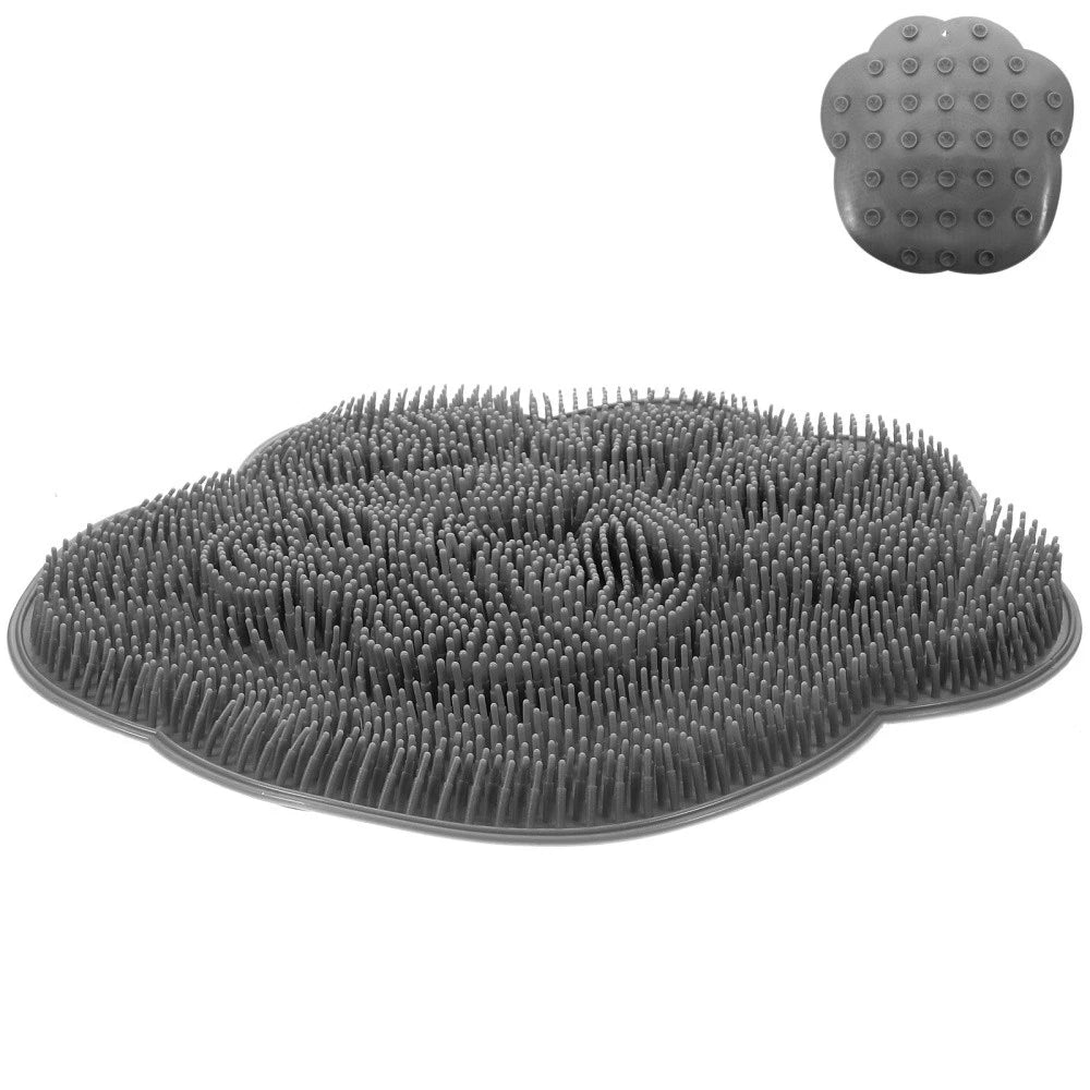 Bath Brush Foot Scrub Mat Back Scrubber Pad Feet Massager Shower Floor