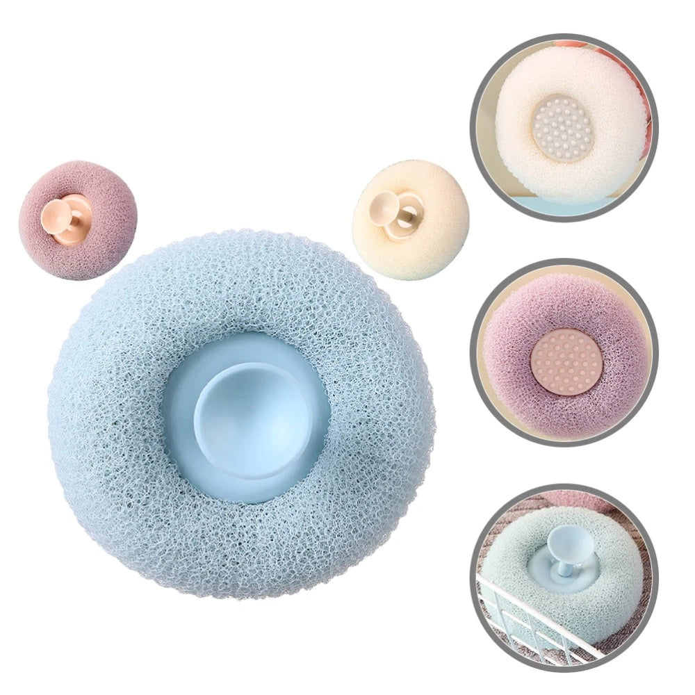 3 Pcs Bath Brush Scrubber for Body Shower Exfoliator Miss Cup