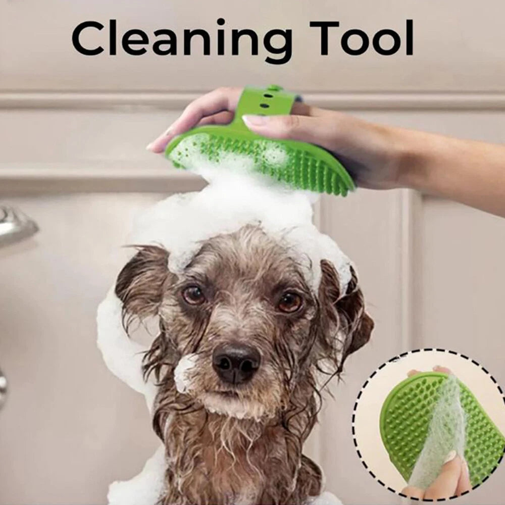 Brand New Dog Bath Brush, Aoche Pet Bath Comb Brush Soothing Massage Rubber Comb