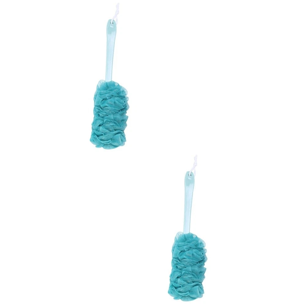 2 Pieces Bath Brush Man Bathing with Long Handle Back for Shower Men