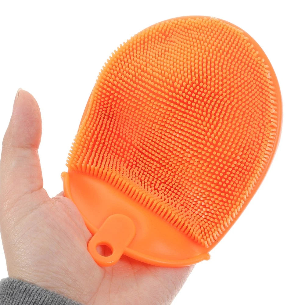 3pcs Silicone Bathing Brushes Skin Massager Cleaning Tools Rubbing Brushes