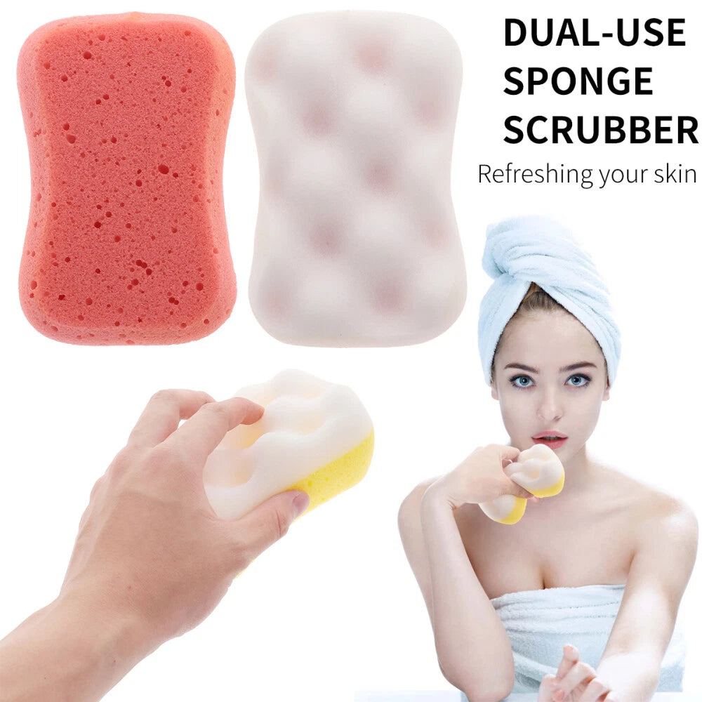 4PCS Shower Bath Brushes Bath Sponge Skin-Friendly Scrubbers Bathing Tools