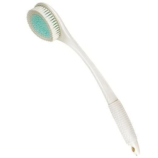 Back Bath Brush Long Handle for Shower - Soft Shower Brush for Men & Ivory